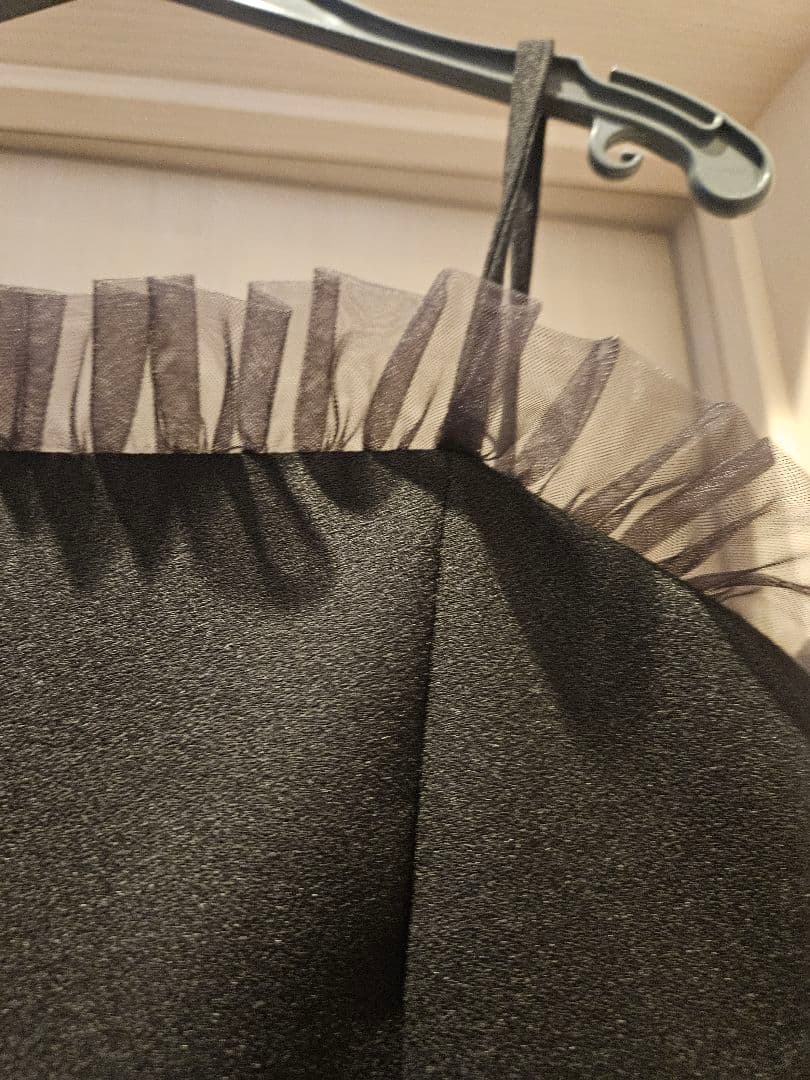 パハマン　コブキャミ　ブラック　38　フリル　レース