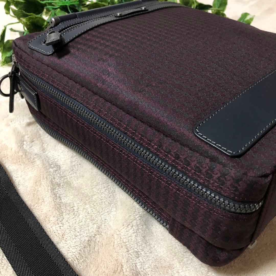 未使用　ポールスミス　ブリーフケース　ビジネスバッグ　千鳥格子　大容量　3way