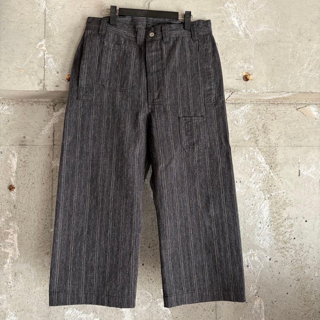 warehouse john gluckow ストライプ　ワークパンツ　デニム