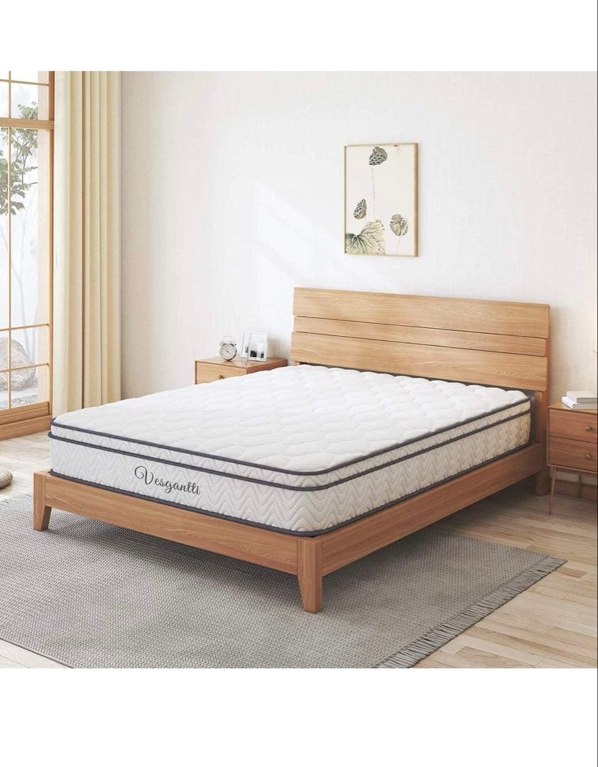 Vesgantti マットレス ダブル ベッドマットレス ポケットコイル 極厚