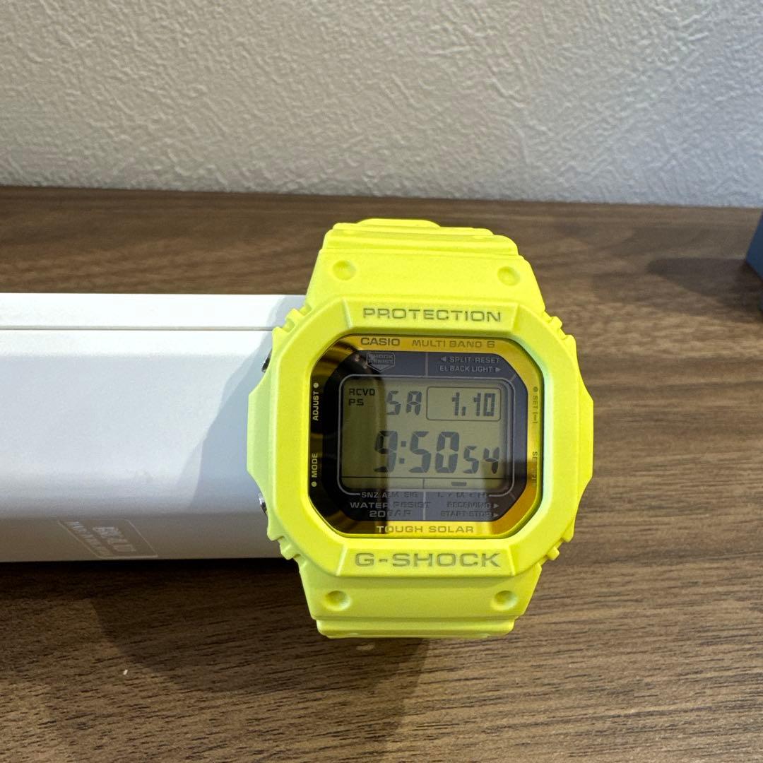 G-SHOCK ソーラー デジタル腕時計 イエロー　美品