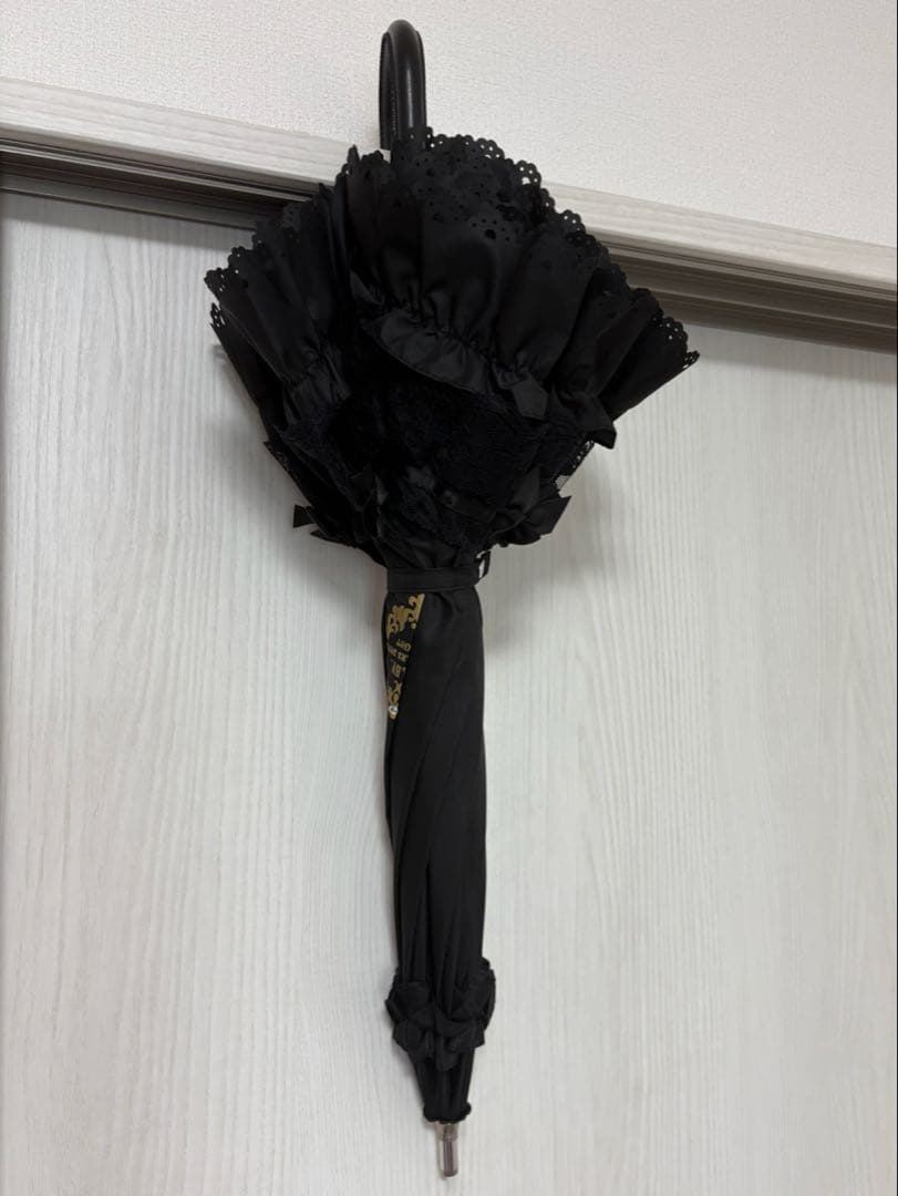 BABYプチリボンショートアンブレラ 黒