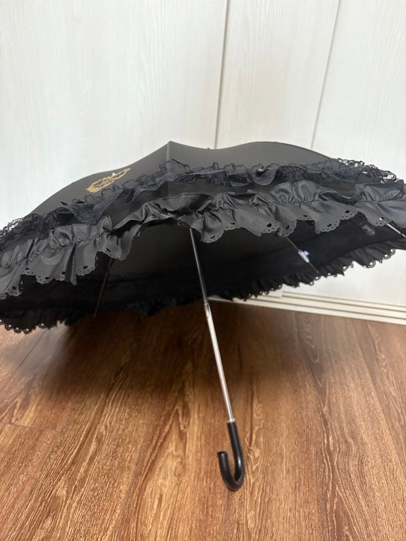 BABYプチリボンショートアンブレラ 黒