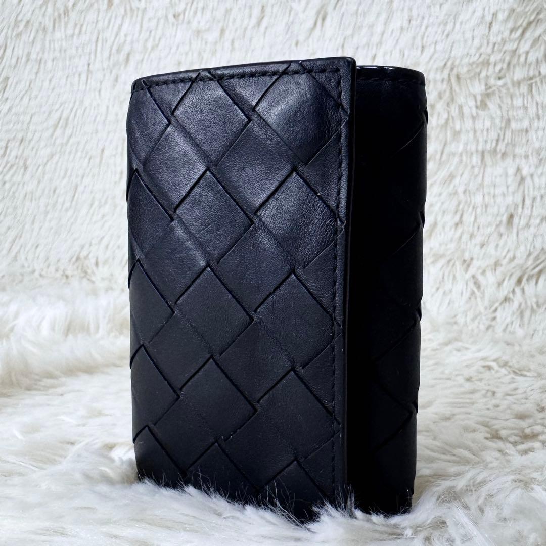 RFID ボッテガヴェネタ キーケース マキシイントレチャート 6連 黒