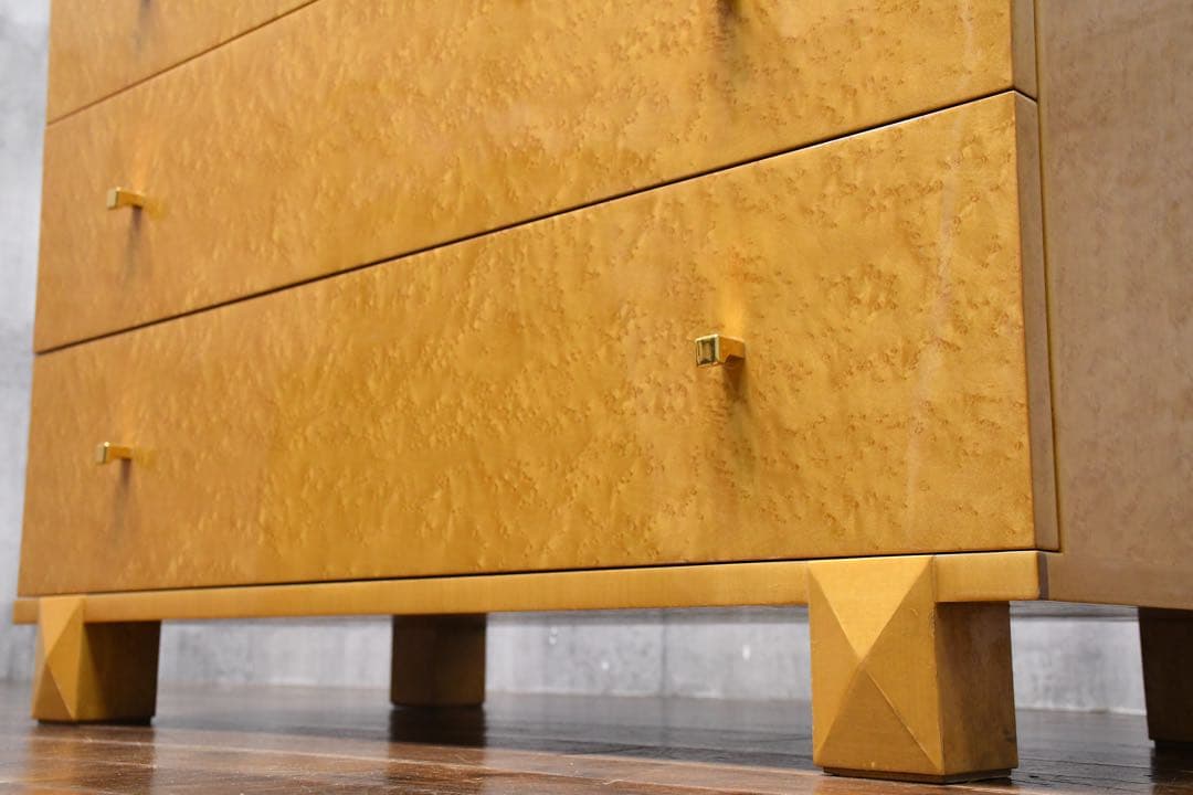 EBK26 IDC大塚家具 スプレンダー 3段チェスト バーズアイメープル