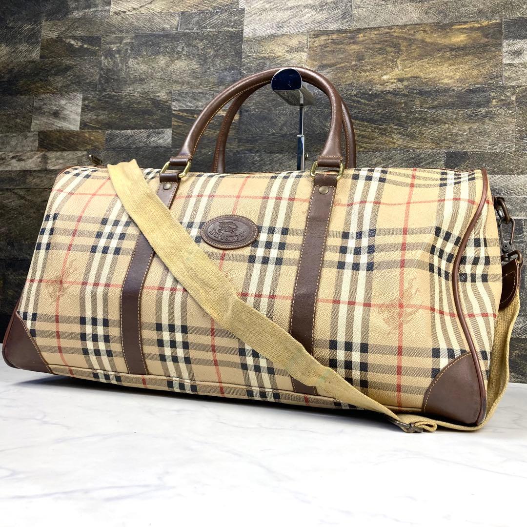 BURBERRY ノバチェック PVC 2way ボストンバッグ