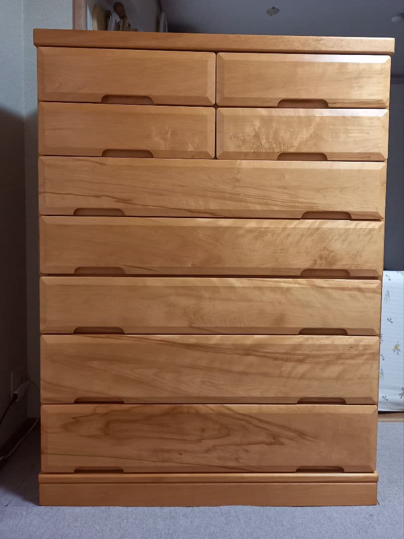 洋服タンス チェスト ナチュラル カントリー 水目桜 ミズメサクラ 総桐 民芸