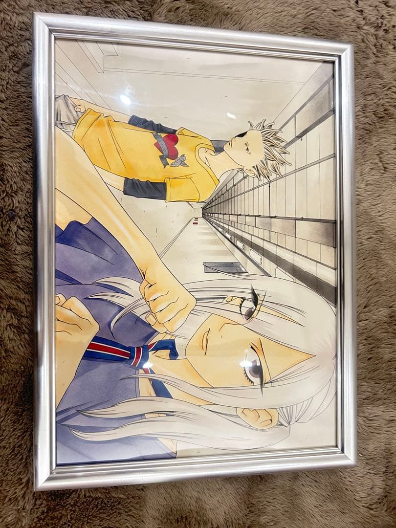 東山むつき 直筆サイン入り カラー原画 水彩