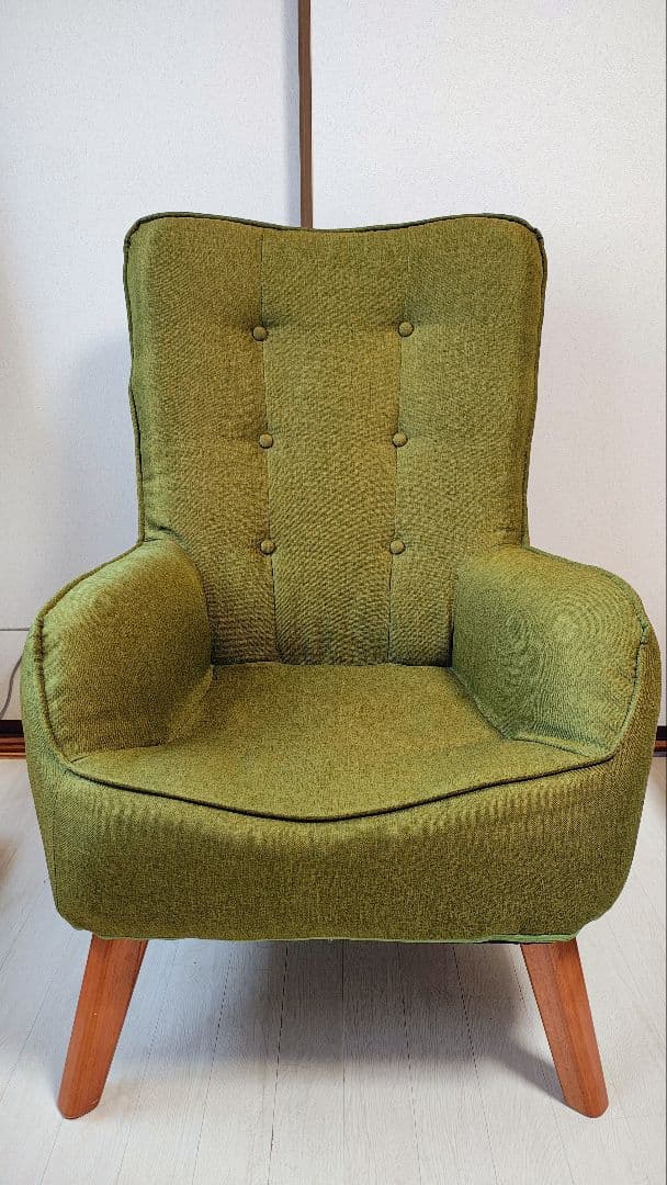 モダン グリーン アームチェア