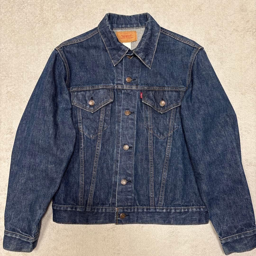 濃紺美品◎70sリーバイス 70505 USA製デニムジャケット40ケアタグ