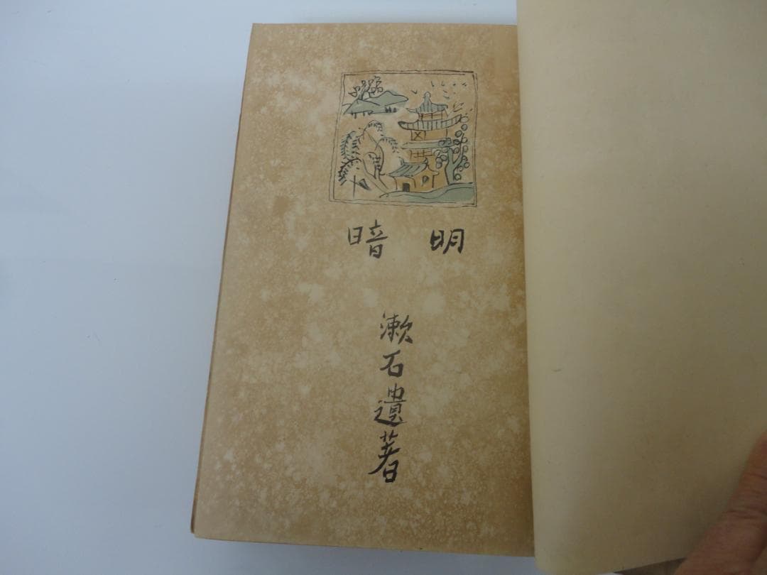 【復刻版・縮刷版では無い】『明暗』　夏目漱石　遺著　大正6年　レア 初版　緑印