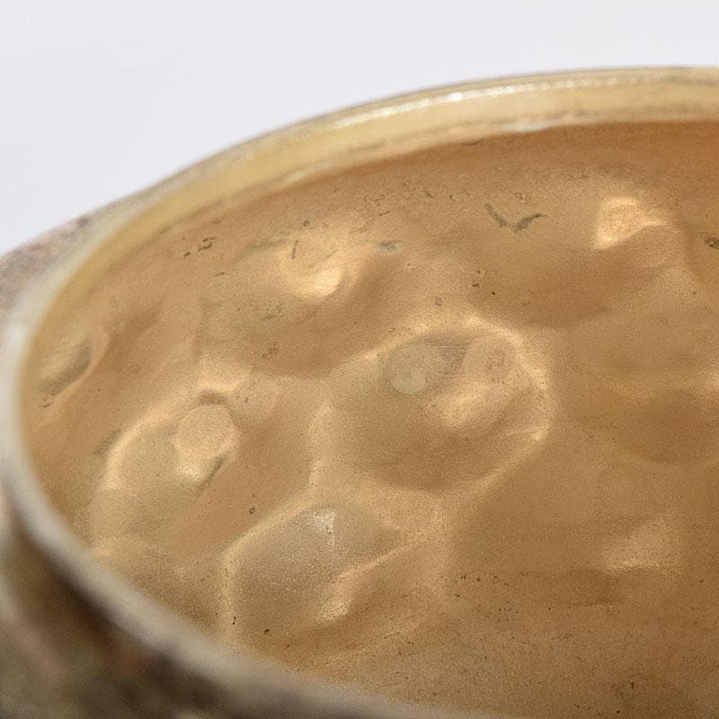 オオヤマレンゲ　煎茶道具　白銅いぶし銀　槌目　銀瓶　湯沸　V　R8196