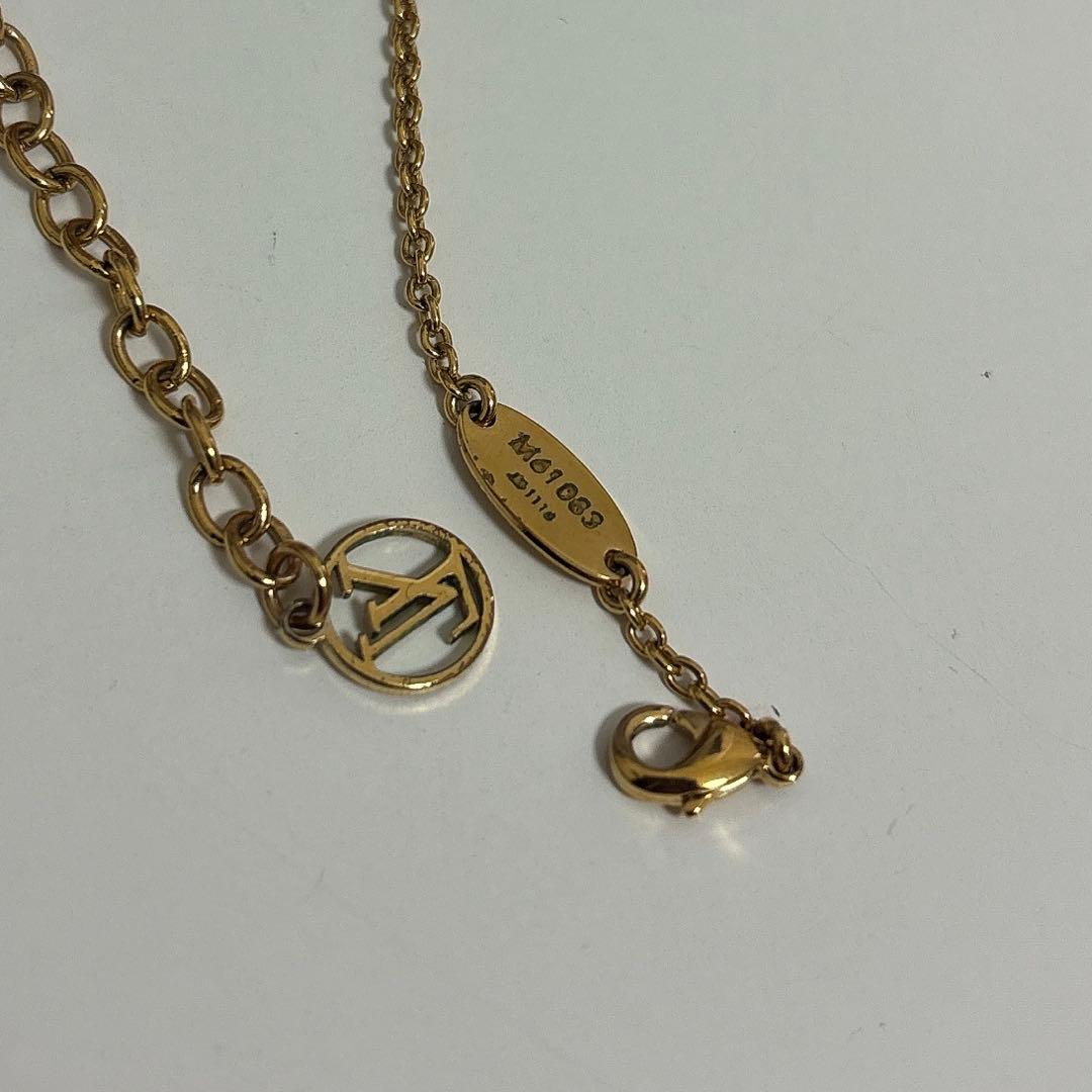 ルイヴィトン ネックレス エッセンシャルV M61083 ゴールド