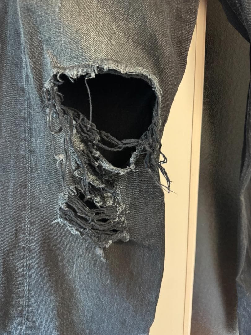 パンツ Balenciaga Destroyed Knee Baggy Jeans S