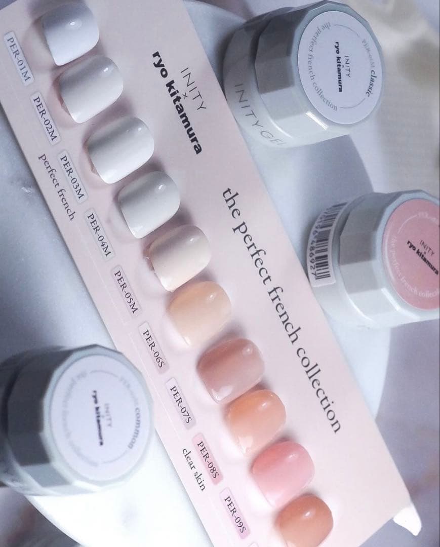 ジェルネイル・ネイルシール INITY x ryokitamura the perfect french