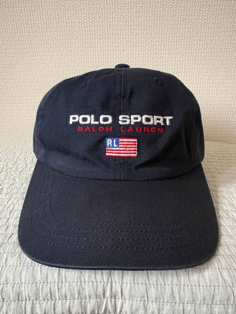 【週末限定値下げ】ポロスポーツ ラルフローレン 6パネルキャップ ネイビー90s