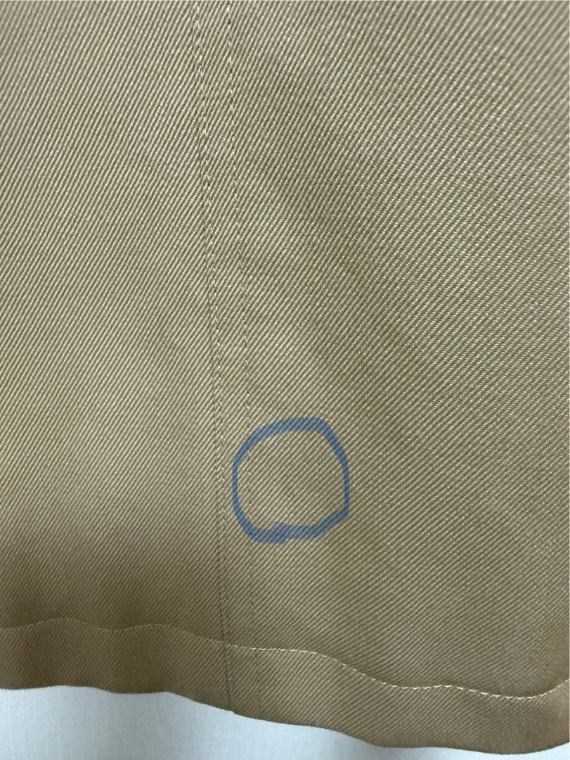 CABaN ウールギャバジン スタンドカラーコート ベージュ M