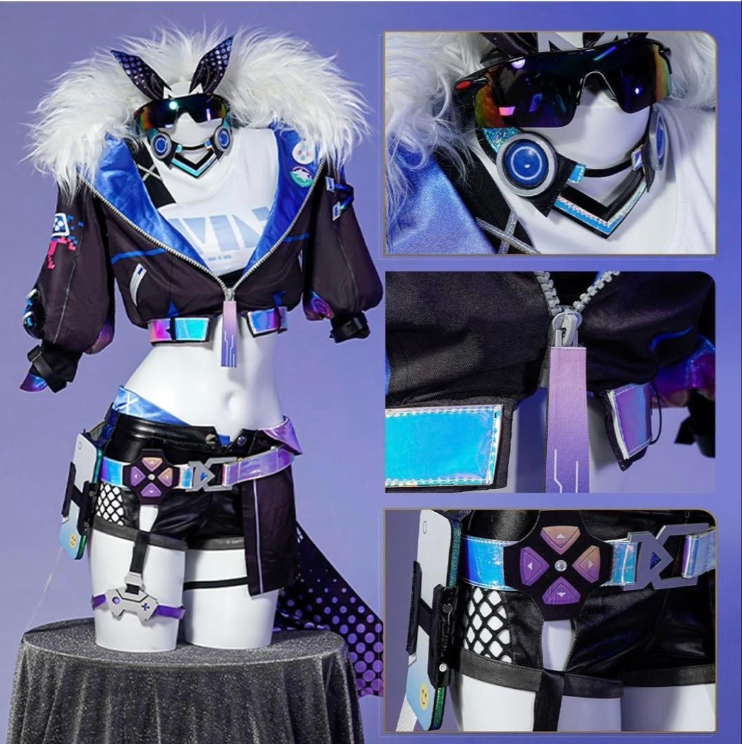 f*l様 崩壊スターレイル 銀狼 コスプレ衣装フルセット ウィッグと靴込み