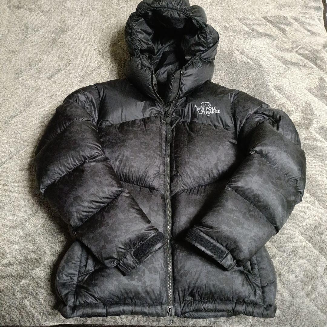 POLEWARDS フード付きダウンジャケット ブラック