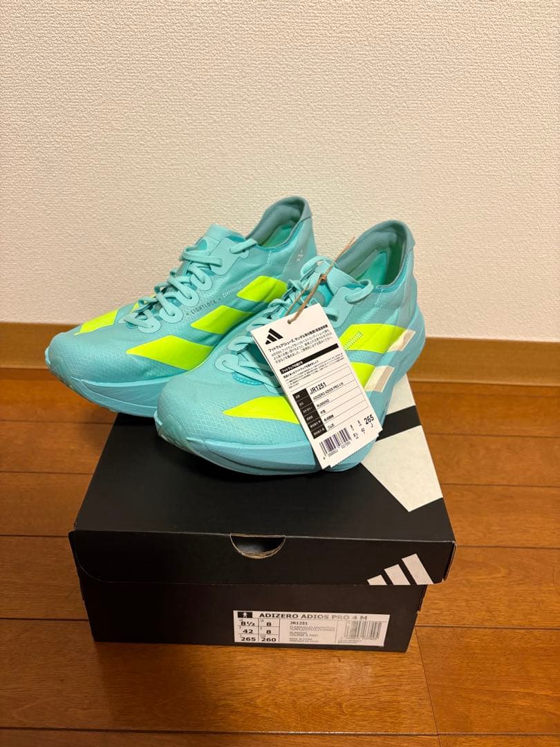 adidas ADIZERO ADIOS PRO4 26.5cm 新品未使用