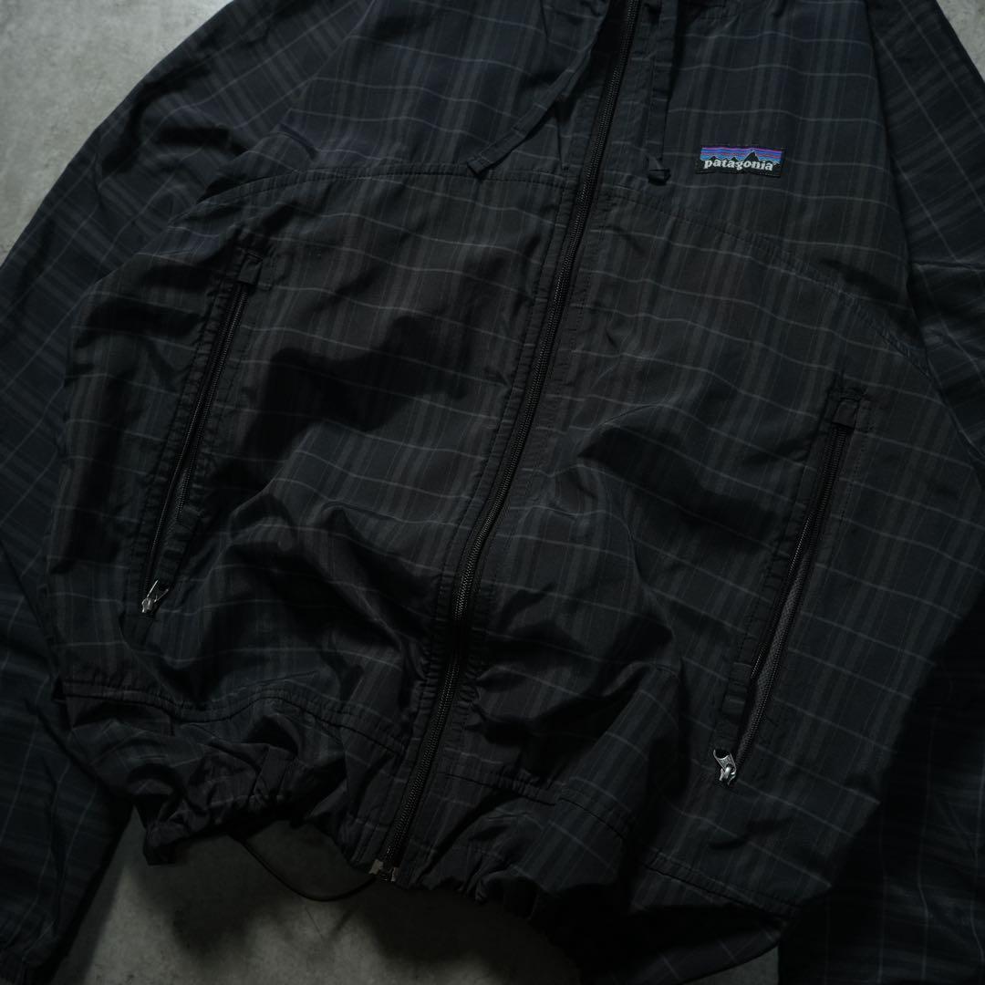 y2k Patagonia チェック柄 フードナイロンジャケット テック系