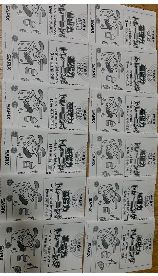 サピックス　算数　基礎力トレーニング　6年生