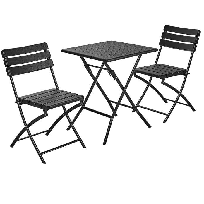 アウトドア テーブル チェアセット 3点セット 折りたたみ式 木目調 キャンプ