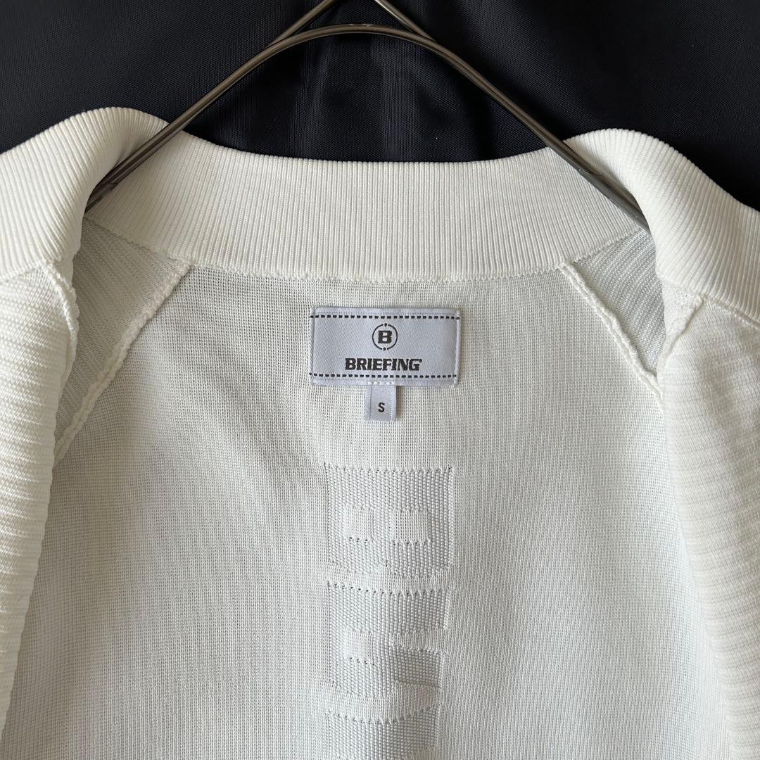 ブリーフィング 2025年モデル ジップアップブルゾン ホワイト レザーロゴ