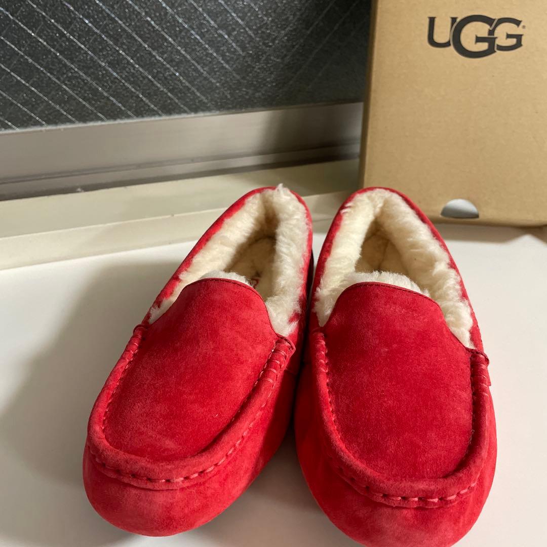 UGG W Ansley レッド モカシン