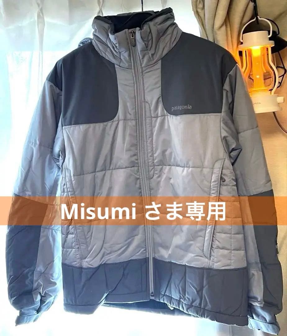 希少 patagonia パフライダージャケット 中綿 シルバー グレー M