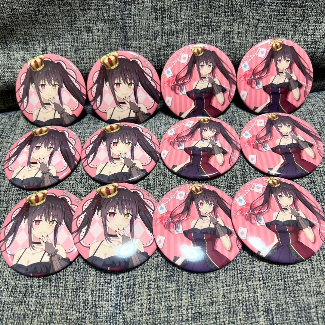 デートアライブ　時崎狂三　トレーディング缶バッジ　12個　不思議の国のアリス