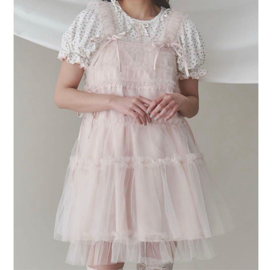 merry jenny チュールコルセットミニワンピース