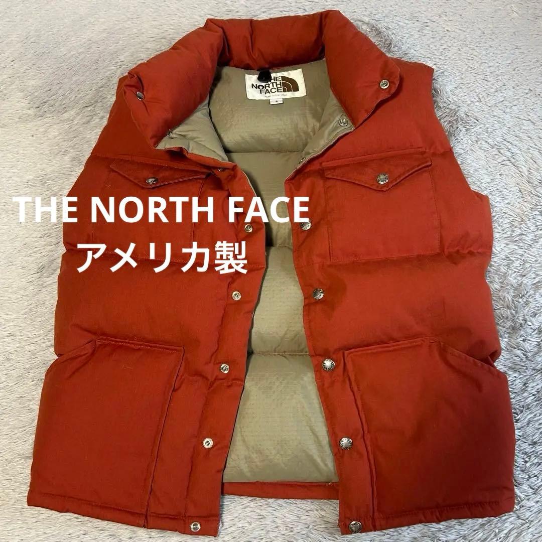 THE NORTH FACE ザノースフェイス　ダウンベスト　アメリカ製　茶タグ