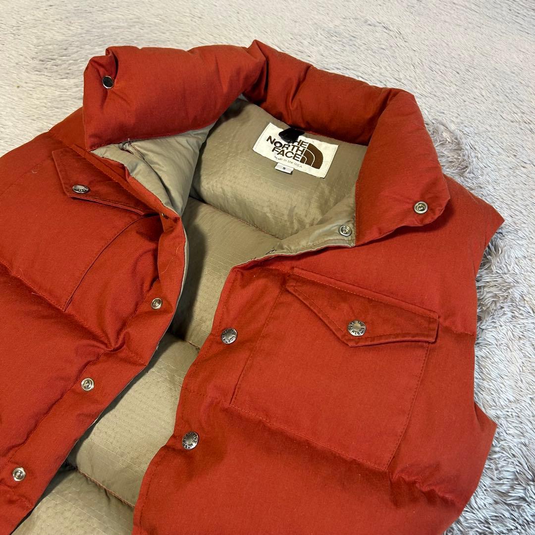 THE NORTH FACE ザノースフェイス　ダウンベスト　アメリカ製　茶タグ