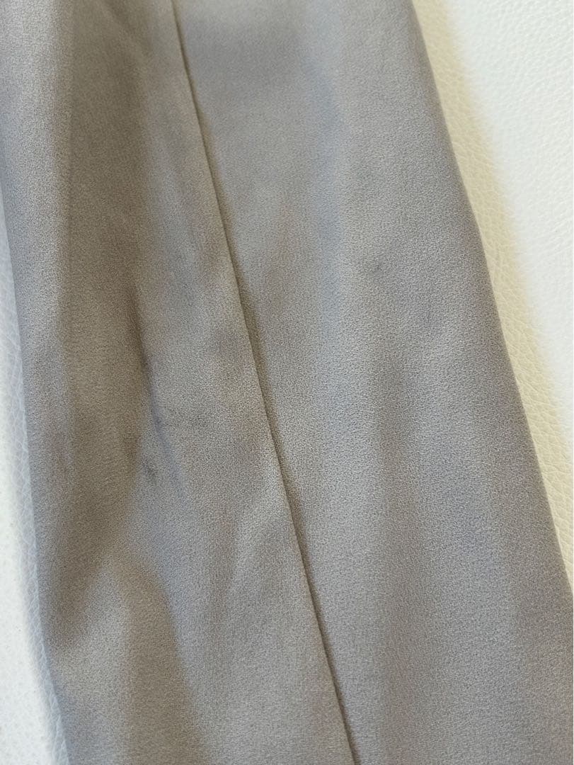 ベイジ セットアップノーカラー スーツ CINDY シンディ ライトグレー