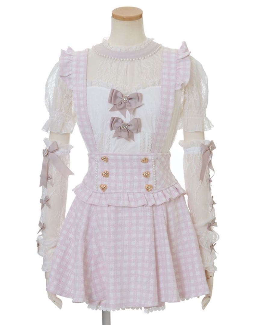 lizlisa ギンガムチェック　スカパン