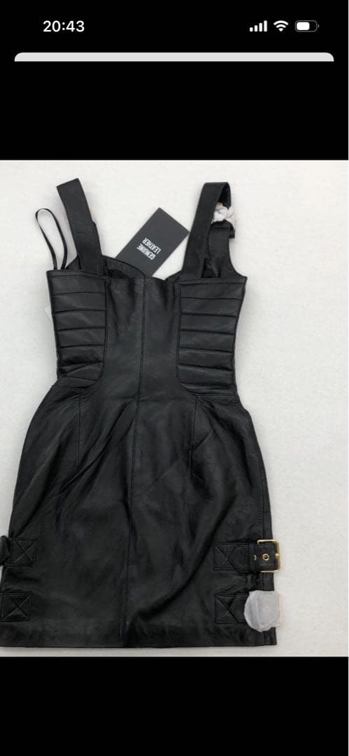 BUYEE　 MOSCHINO ブラックミニワンピース