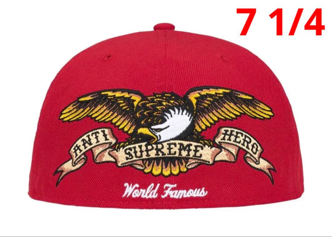 帽子 Supreme ANTIHERO New Era 7 1/4 Red