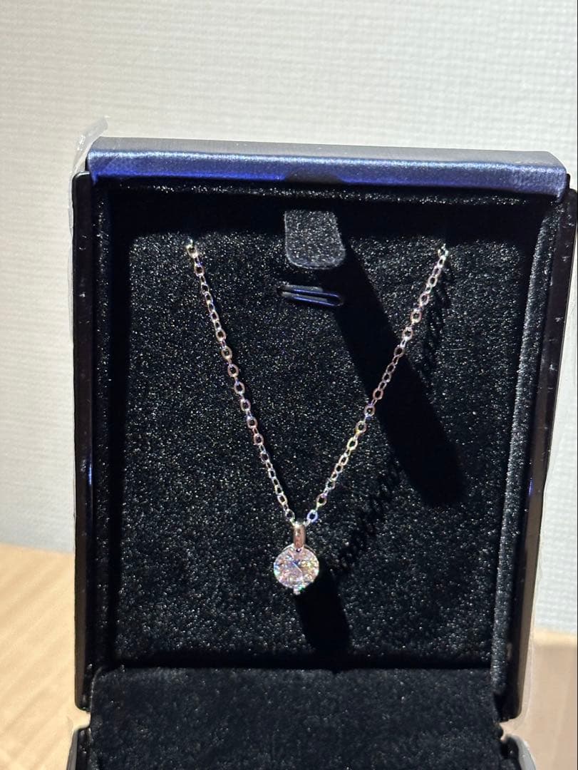 【かず】ダイヤモンドネックレス　プラチナpt950刻印あり