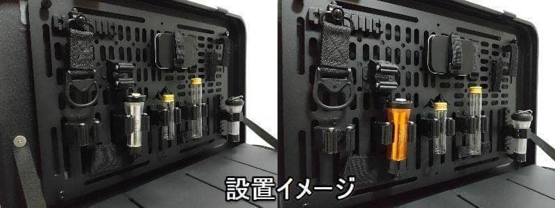 50L アルミコンテナ用　トルクアーム装備　カスタムパーツセット　上蓋パネル