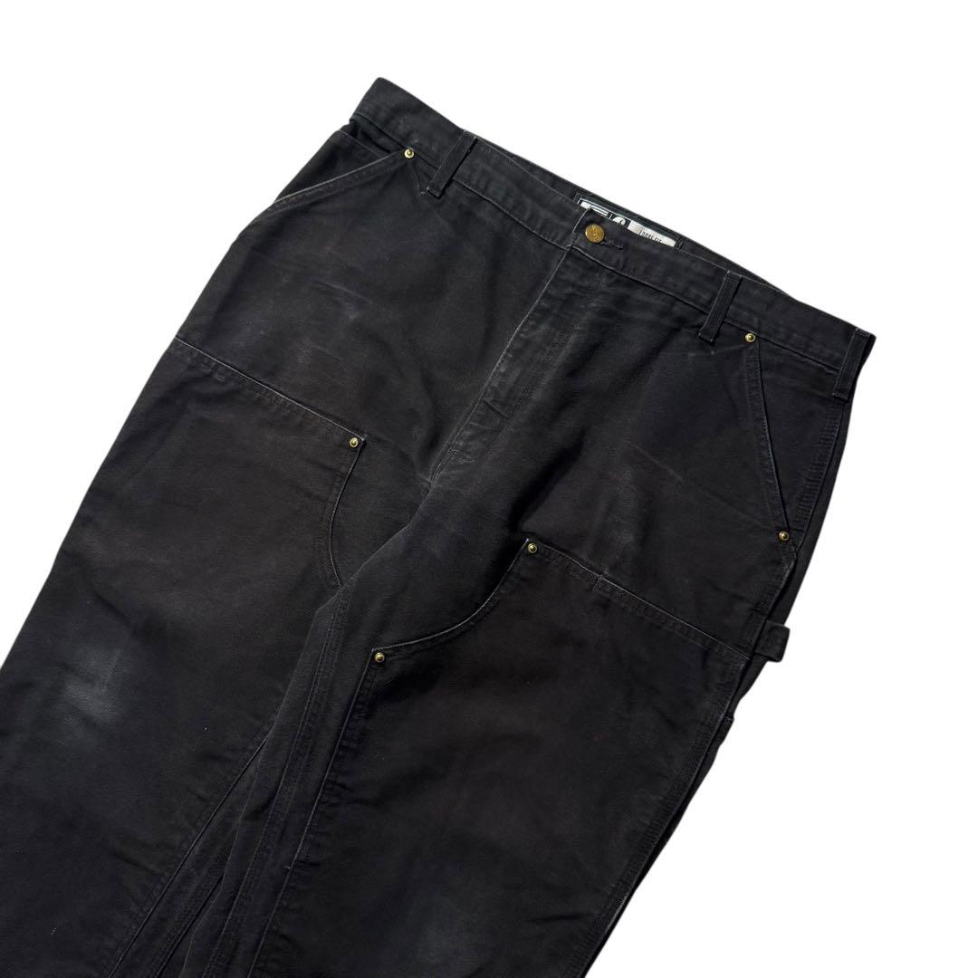 カーハート USA製 ダブルニーペインターパンツ ダック 黒 ビンテージ 00s