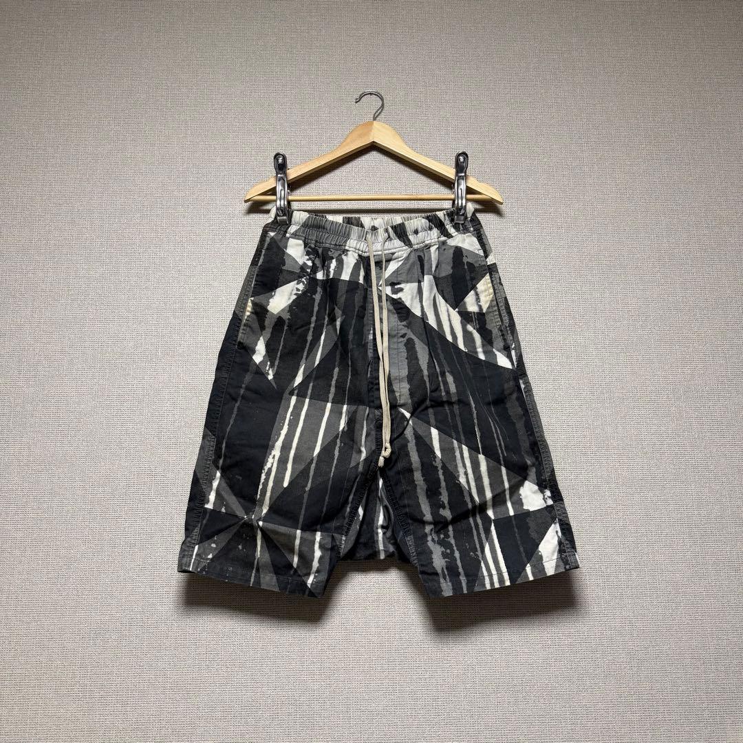 16aw Rick Owens 幾何学模様 ショートパンツ DRKSHDW