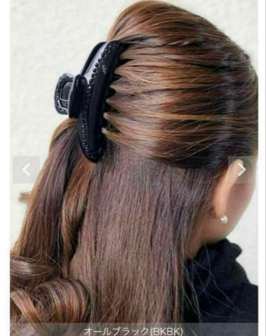 acca ティアラクイーン　クリップ　ブラック　ラージ　Ｌ