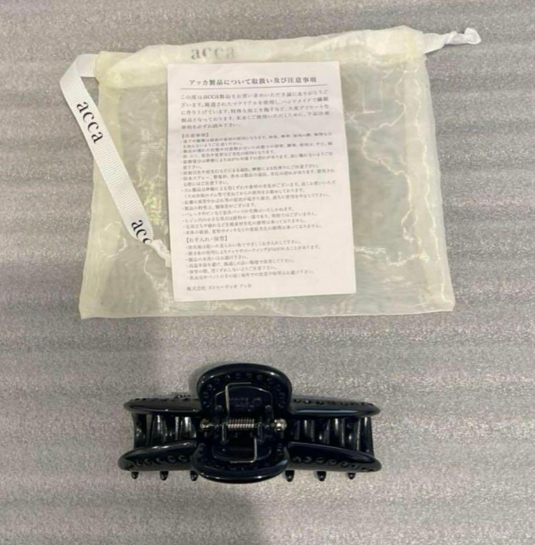 acca ティアラクイーン　クリップ　ブラック　ラージ　Ｌ