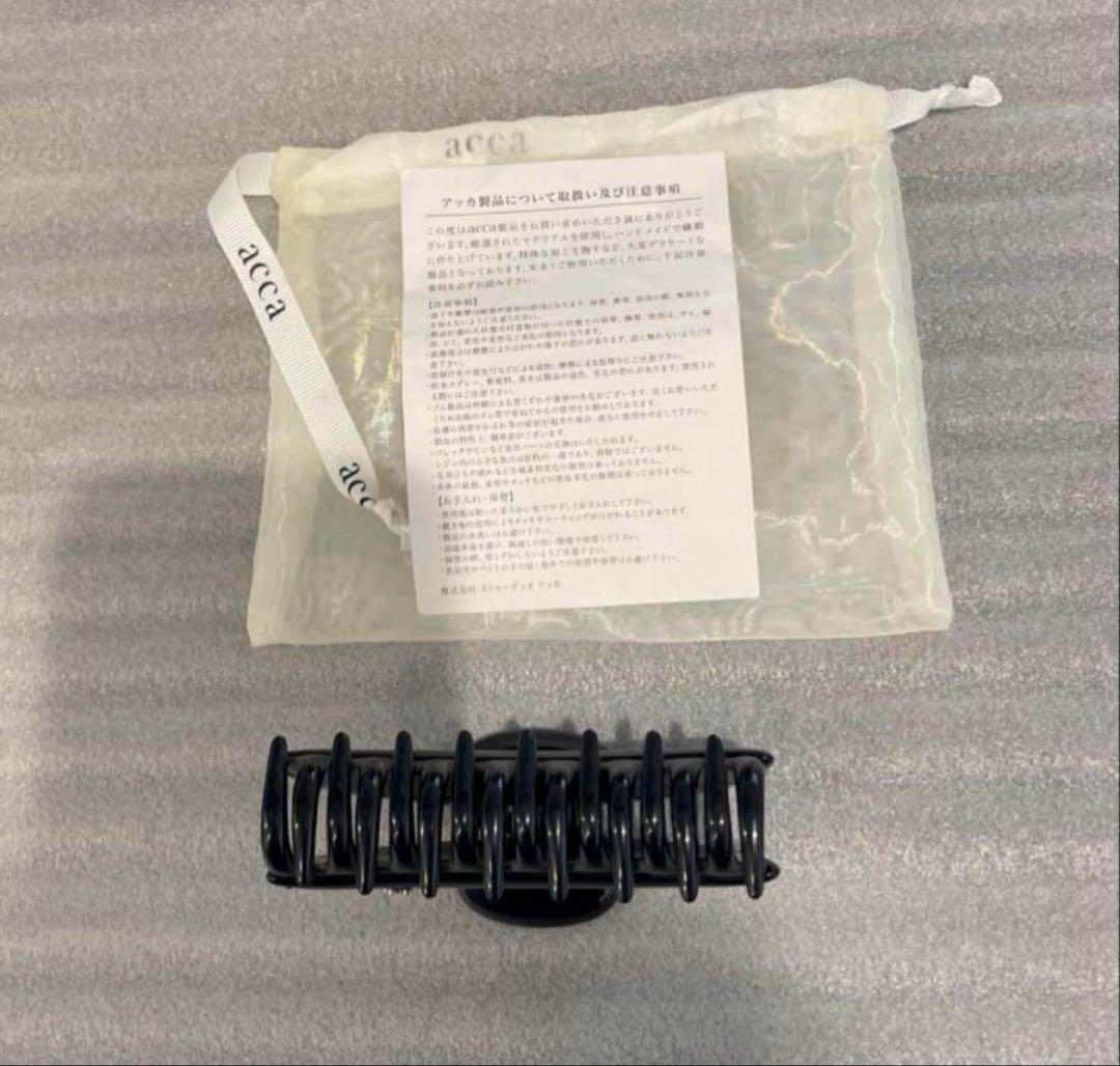 acca ティアラクイーン　クリップ　ブラック　ラージ　Ｌ