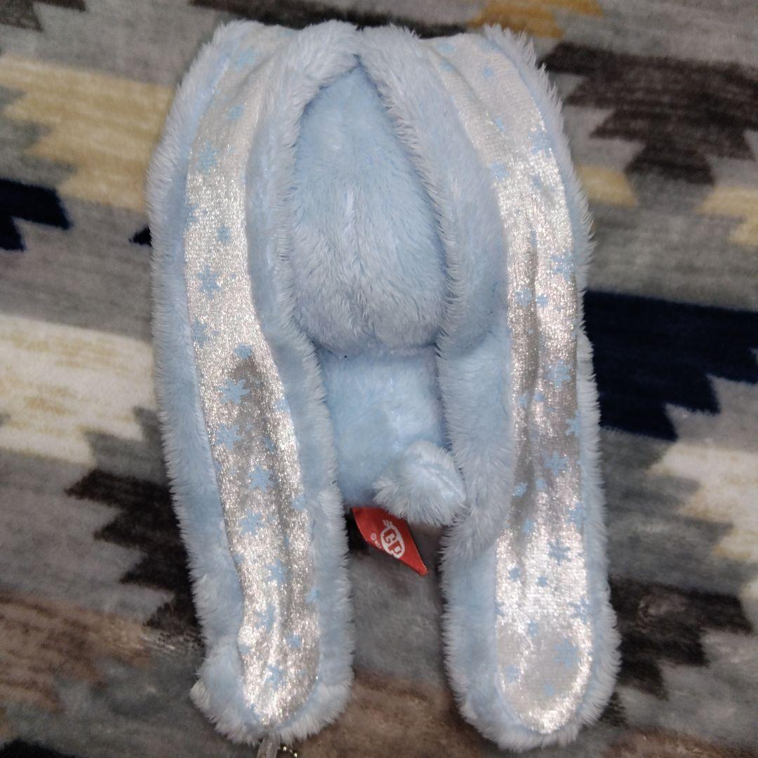 汎用うさぎ ぬいぐるみ マスコット Winter チャックスGP ライトブルー