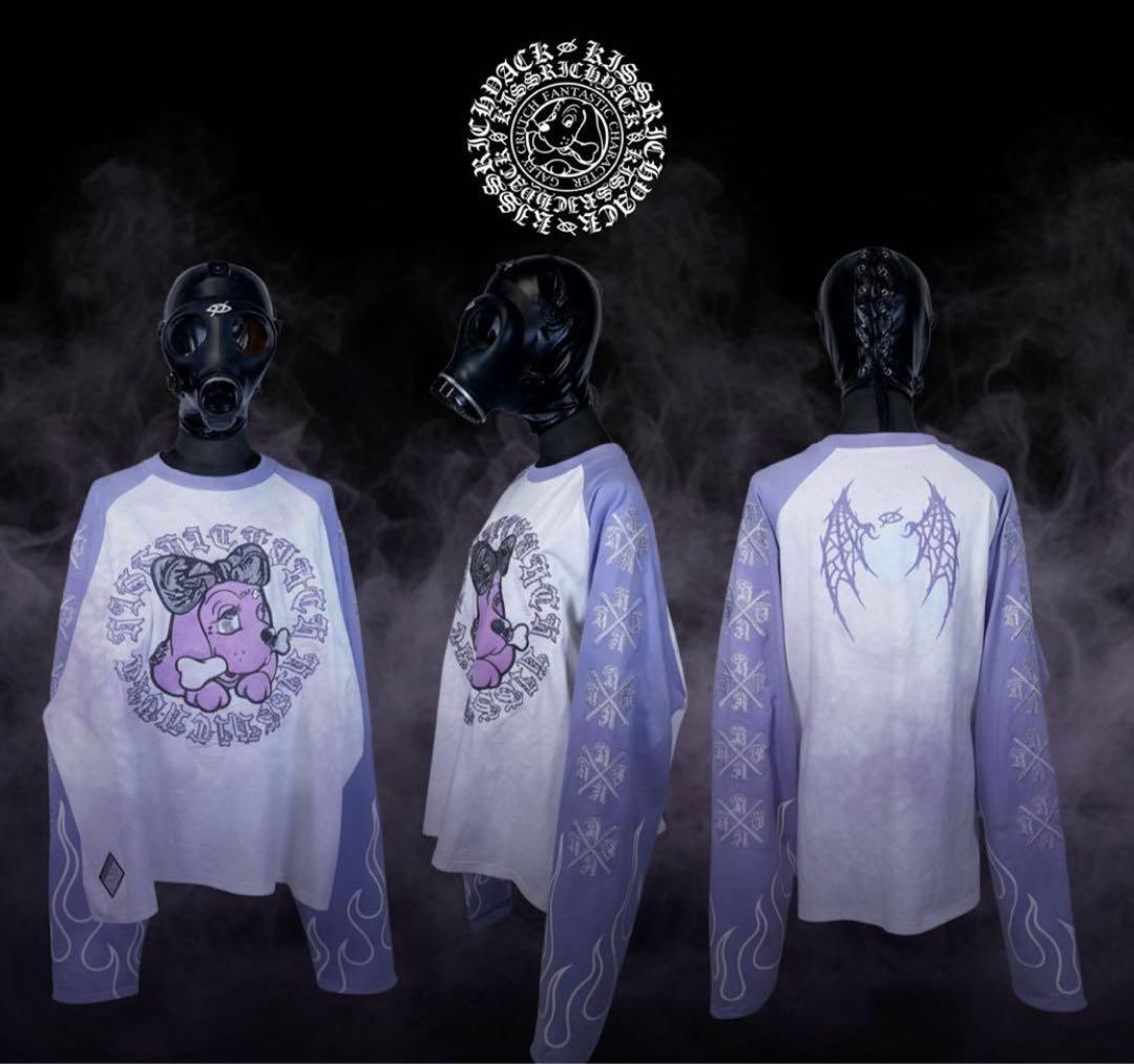 KRY×GALFY 大萌袖ロングTシャツ パープル