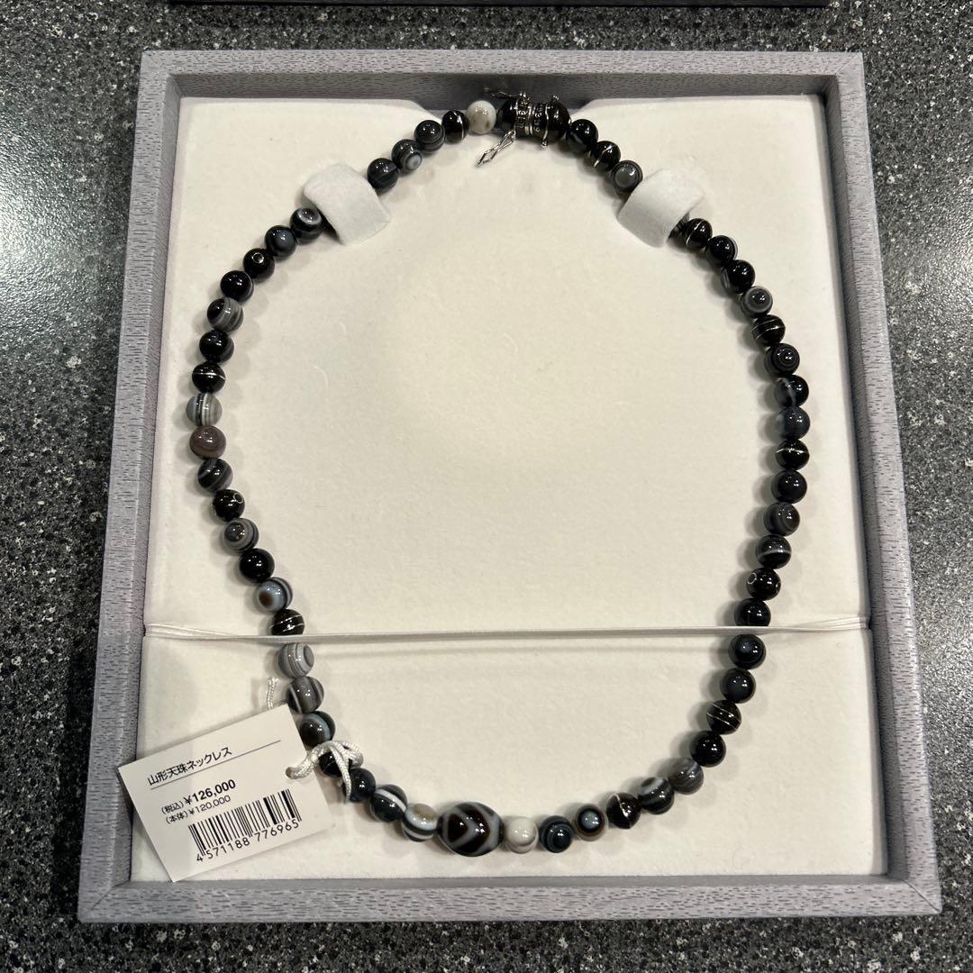 山形天珠ネックレス パワーストーン 箱付き
