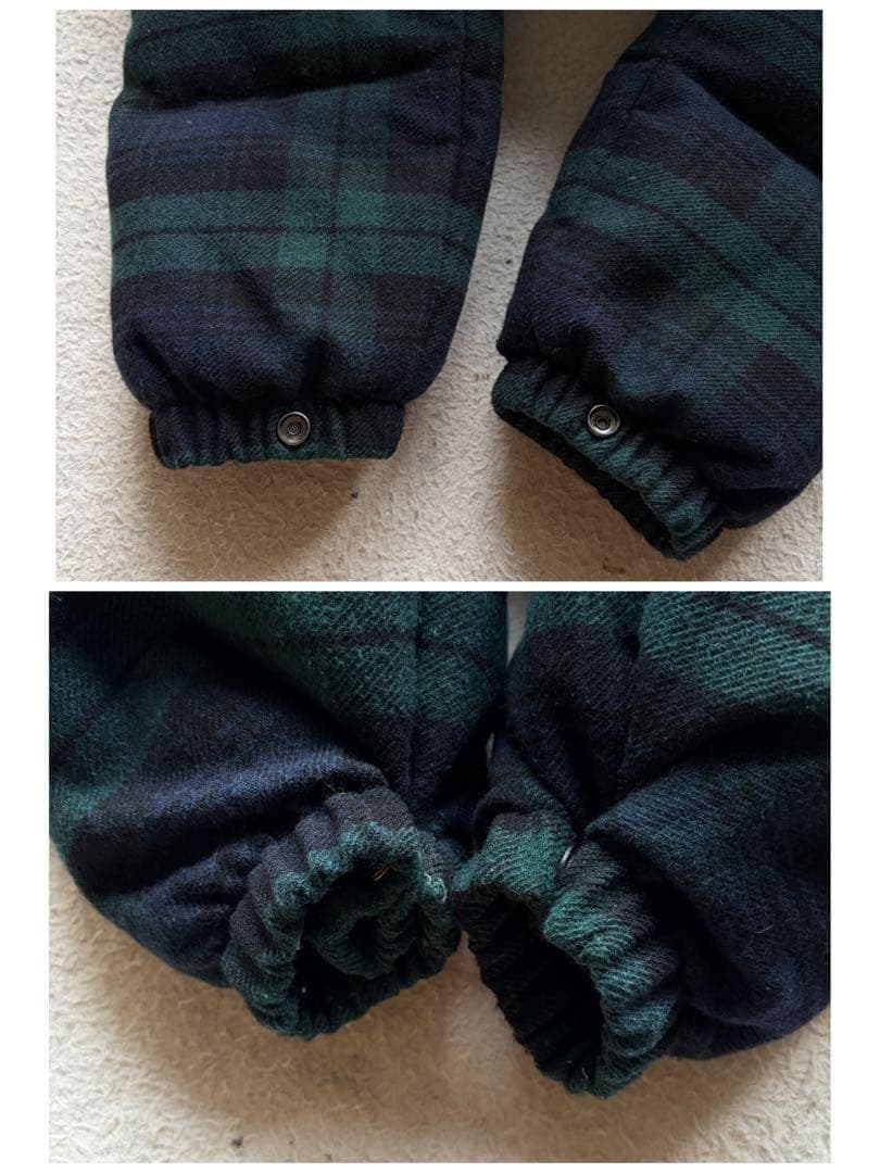 美品✨ポロラルフローレン ウールダウンコート ブラックウォッチ 刺繍 S 現行品