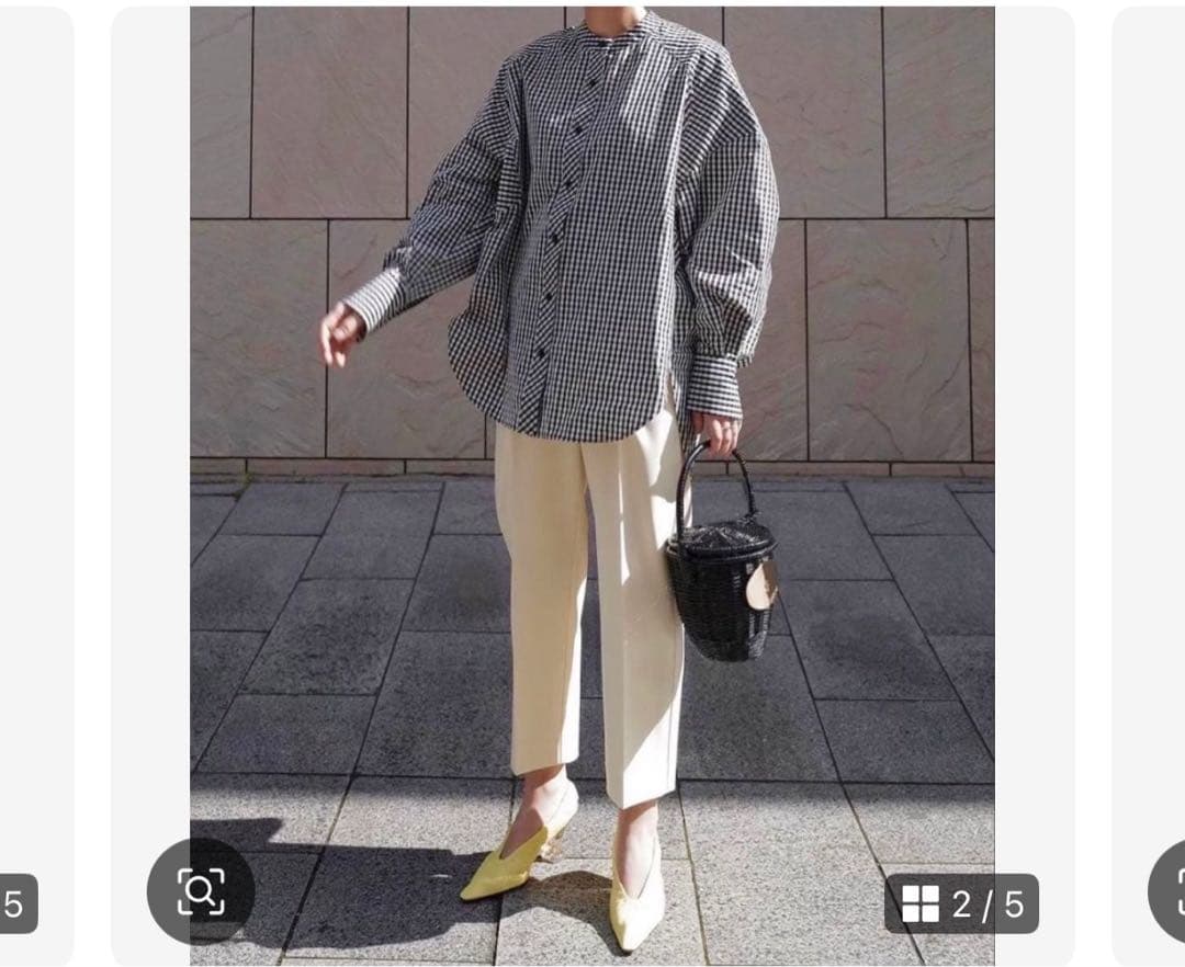 qfb17美品　MACHATT ギンガムチェックオーバーシャツ